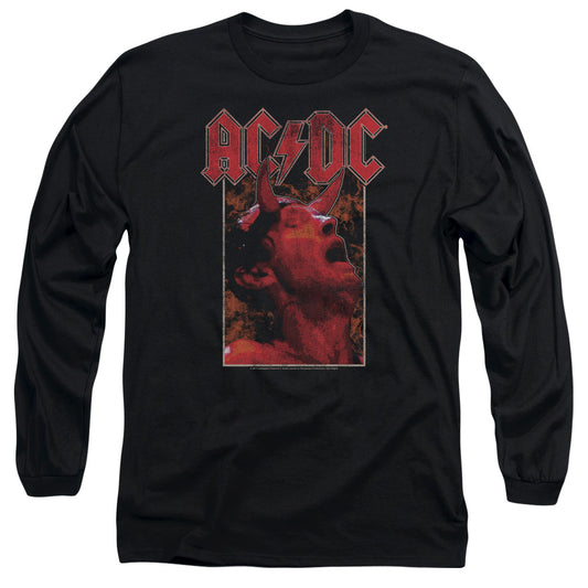 ACDC Horns Mens Long Sleeve Shirt Black