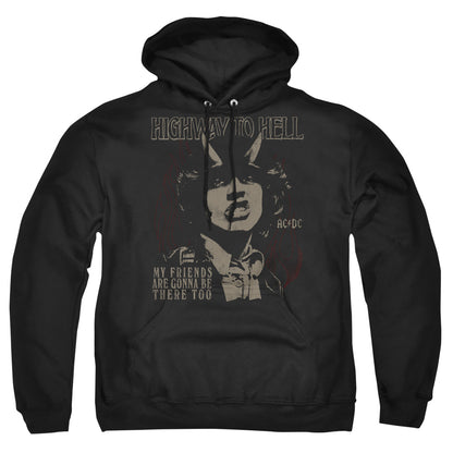 AC/DC My Friends Mens Hoodie Black Officially Licensed
