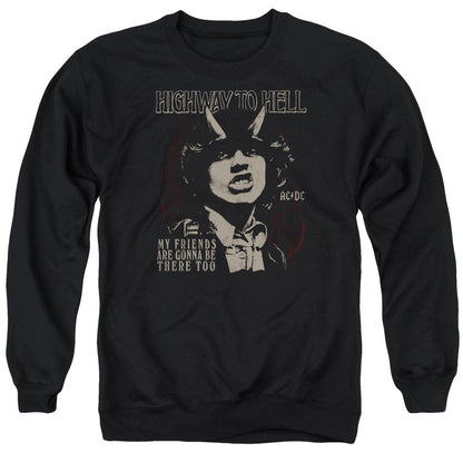 Acdc My Friends Mens Crewneck Sweatshirt Black