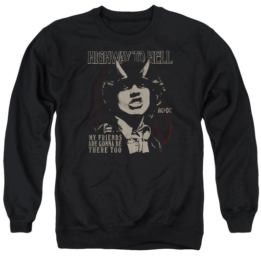 Acdc My Friends Mens Crewneck Sweatshirt Black