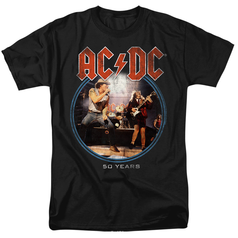 Acdc Logo Tour Mens T Shirt Black