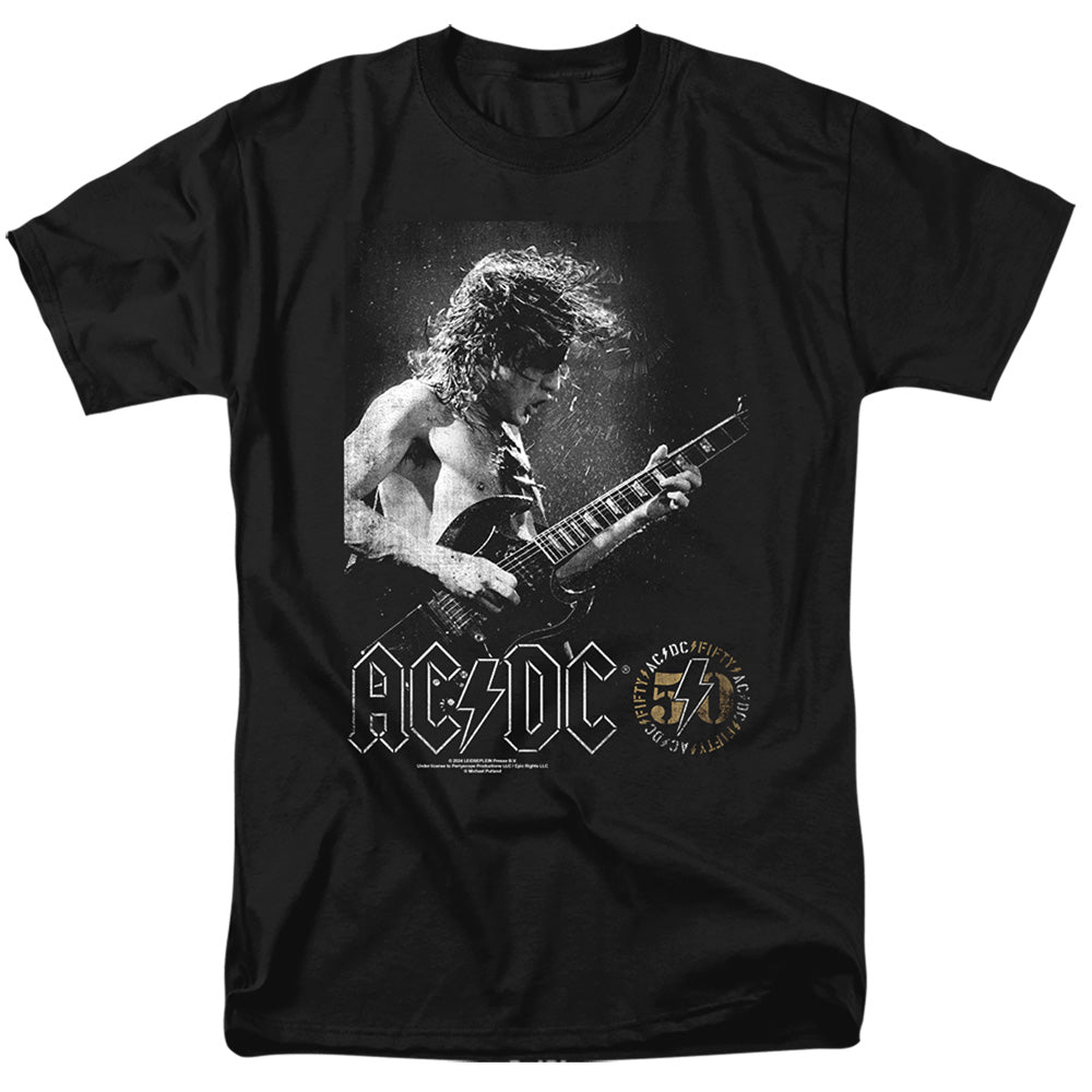 Acdc Photo Guitar Mens T Shirt Black