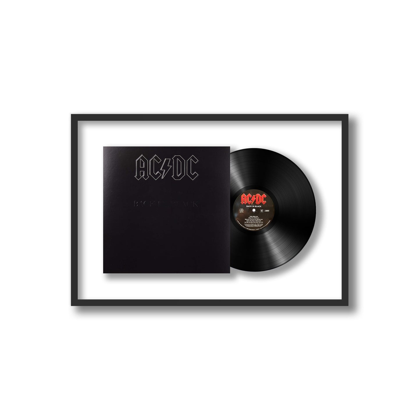 AC/DC Back In Black Framed Vinyl Record
