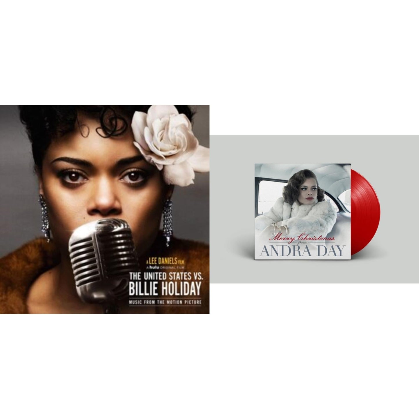 Andra Day - United States Vs. Billie Holiday (Music From The Motion Picture) (Gold LP Vinyl) & Merry Christmas From Andra Day (Red LP Vinyl)