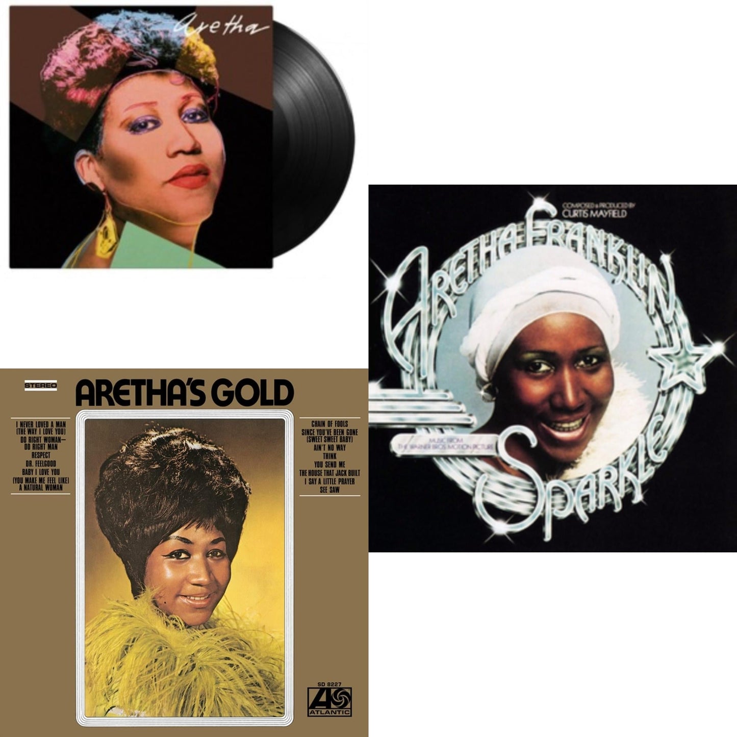 Aretha Franklin - Aretha (180G) & Aretha's Gold & Sparkle (Crystal Clear LP Vinyl) (Syeor)