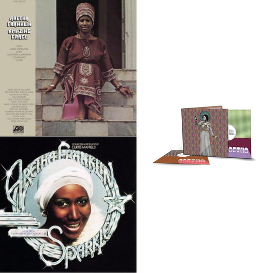 Aretha Franklin - Amazing Grace & Sparkle (Crystal Clear LP Vinyl) (Syeor) & Aretha (2LP/140G)