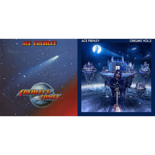Ace Frehley - Origins Vol.2 (Blue & White LP Vinyl) & Frehley's Comet (Red & Blue Hand Poured Effect LP Vinyl)