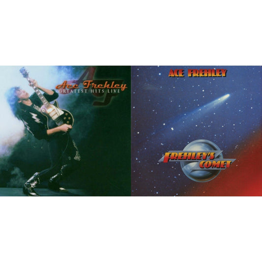 Ace Frehley - Greatest Hits Live & Frehley's Comet (Red & Blue Hand Poured Effect LP Vinyl)