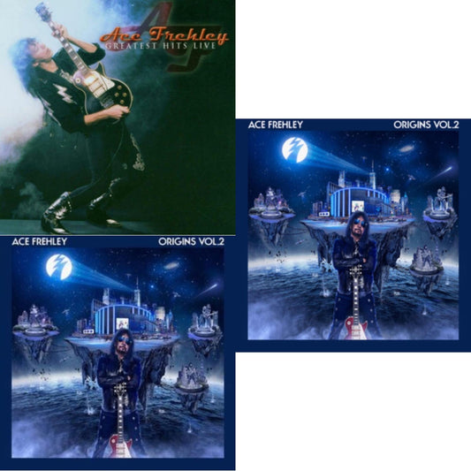 Ace Frehley - Greatest Hits Live & Origins Vol.2 (Blue & White LP Vinyl) & Origins: Vol. 2 (I)