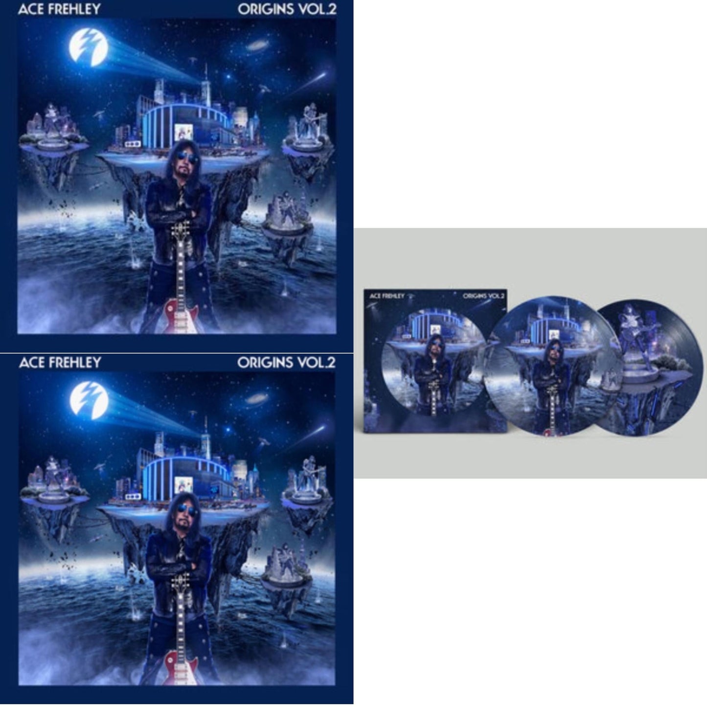 Ace Frehley - Origins Vol.2 (Blue & White LP Vinyl) & Origins: Vol. 2 (I) & Origins: Vol. 2 (Picture Disc)