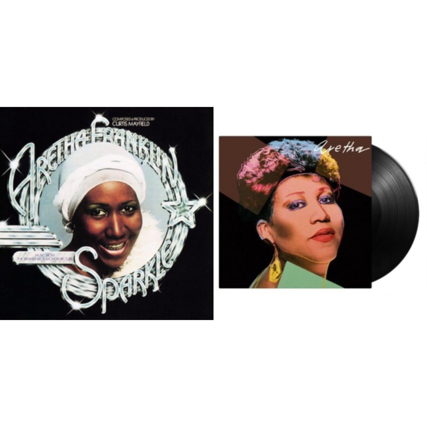 Aretha Franklin - Sparkle (Crystal Clear LP Vinyl) (Syeor) & Aretha (180G)
