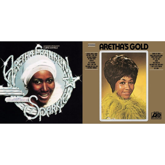 Aretha Franklin - Sparkle (Crystal Clear LP Vinyl) (Syeor) & Aretha's Gold
