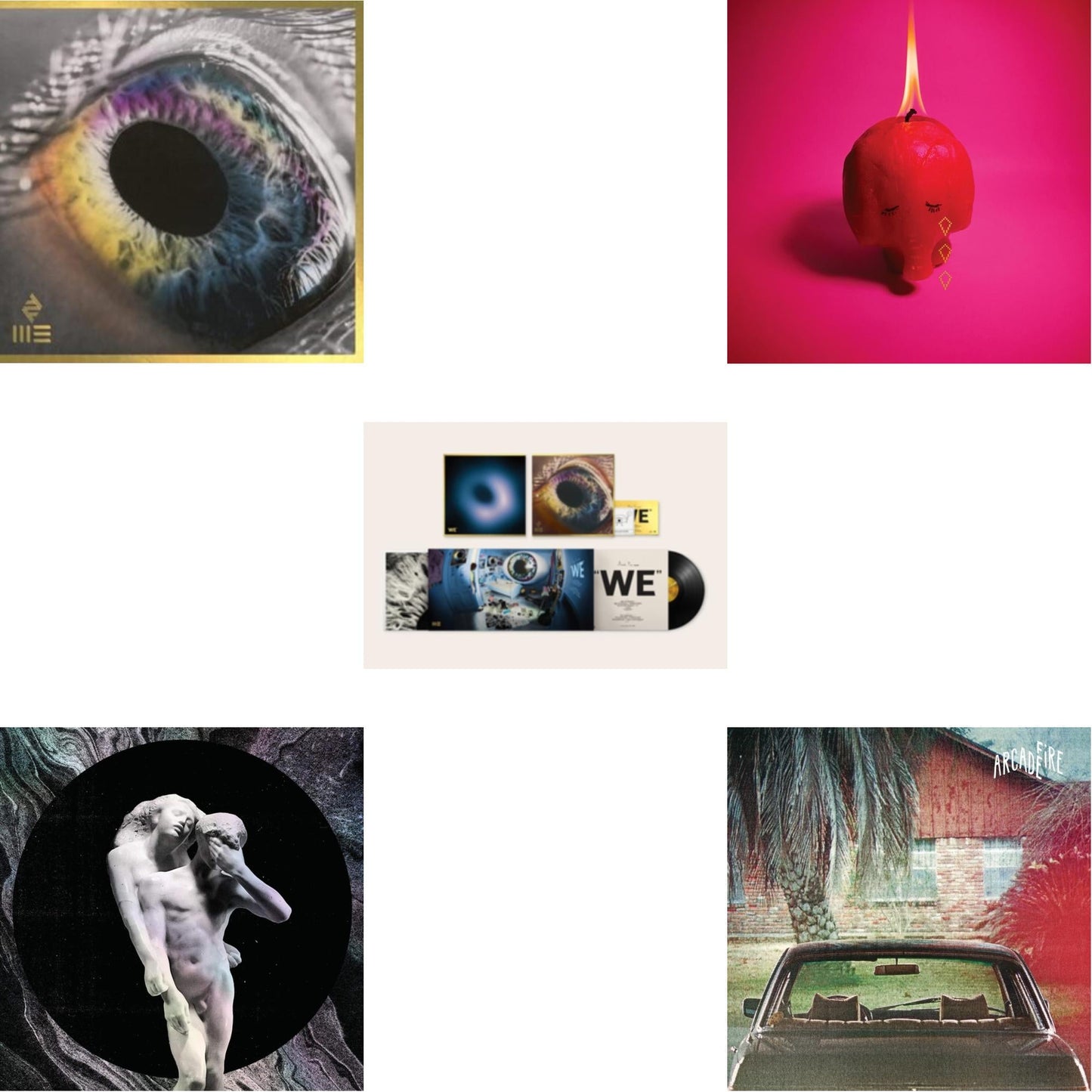 Arcade Fire - Reflektor (2LP/180G) & We (180G) & We (180G/White LP Vinyl) (I) & Pink Elephant    & Suburbs (2LP/150G/Gatefold)