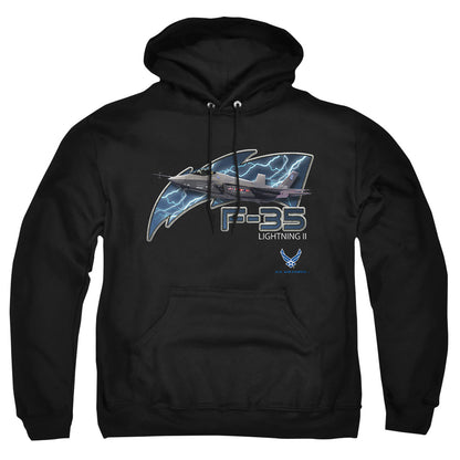 Air Force F35 Mens Hoodie Black Officially Licensed