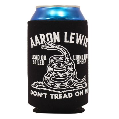 Aaron Lewis "Don't Tread On Me" Can Koozie Black
