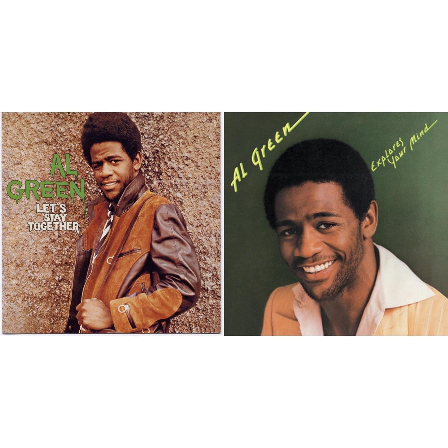Al Green - Let's Stay Together & Al Green Explores Your Mind - LP Vinyl Bundle