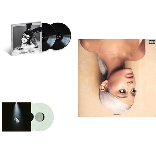 Ariana Grande - Eternal Sunshine Deluxe: Brighter Days Ahead (X) (Translucent Marble Vinyl/2LP) & Sweetener (X) (2LP) & Dangerous Woman (2LP)