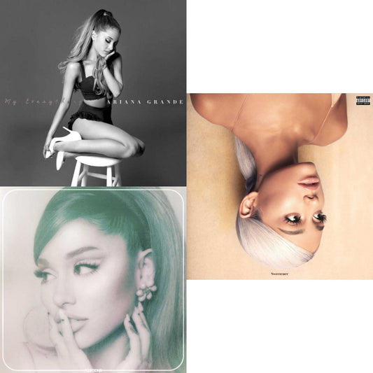 Ariana Grande - Positions (Coke Bottle Clear LP Vinyl) & Sweetener (X) (2LP) & My Everything