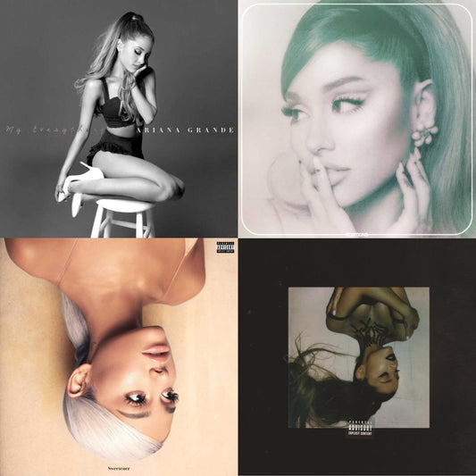 Ariana Grande - Positions (Coke Bottle Clear LP Vinyl) & Sweetener (X) (2LP) & Thank U, Next & My Everything