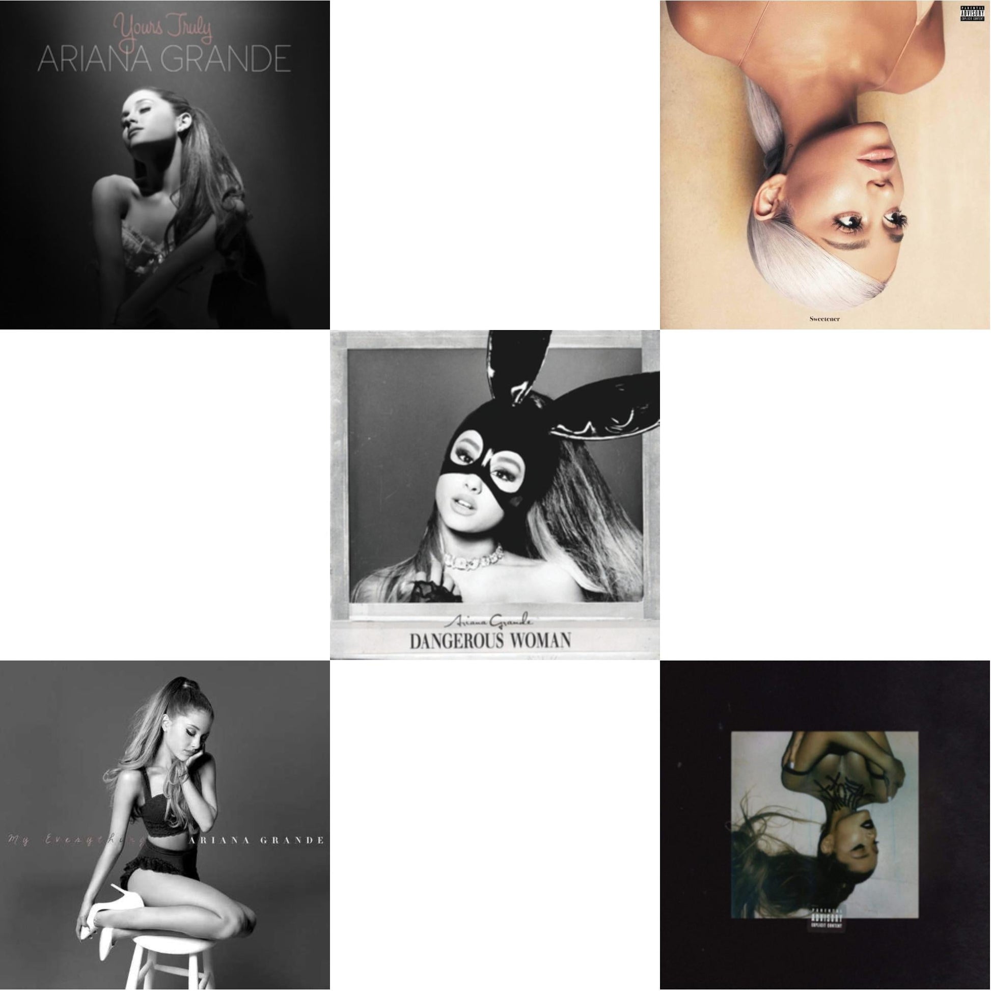 Ariana Grande - Yours Truly & My Everything & Dangerous Woman & Sweetener & Thank U Next (X) - CD Bundle