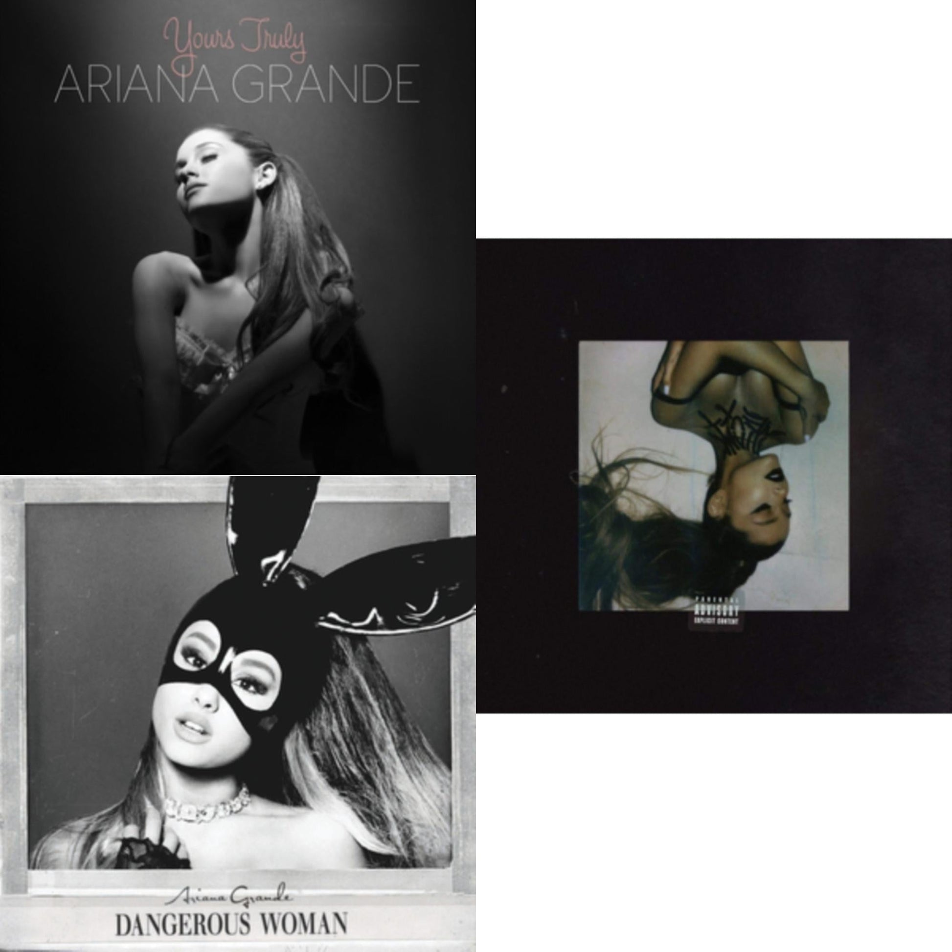 Ariana Grande - Yours Truly & Dangerous Woman & Thank U Next (X) - CD Bundle
