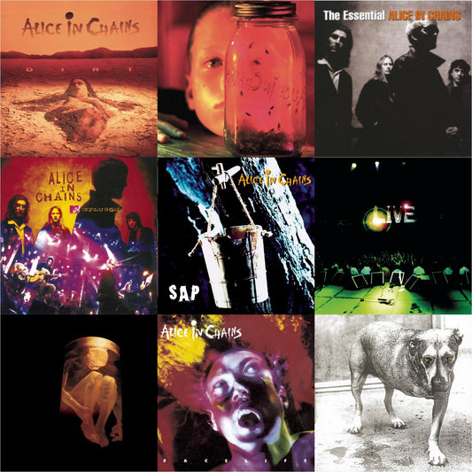 Alice In Chains - Dirt & Jar Of Flies & Essential Alice In Chains & Unplugged & Sap & Live & Nothing Safe: Best Of The Box & Facelift & Alice In Chains - CD Bundle