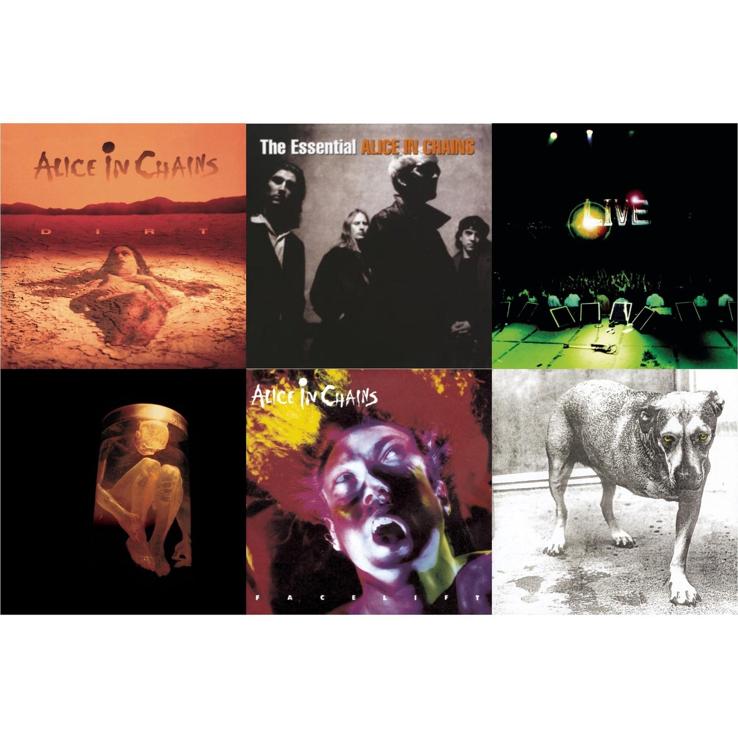 Alice In Chains - Dirt & Essential Alice In Chains & Live & Nothing Safe: Best Of The Box & Facelift & Alice In Chains - CD Bundle