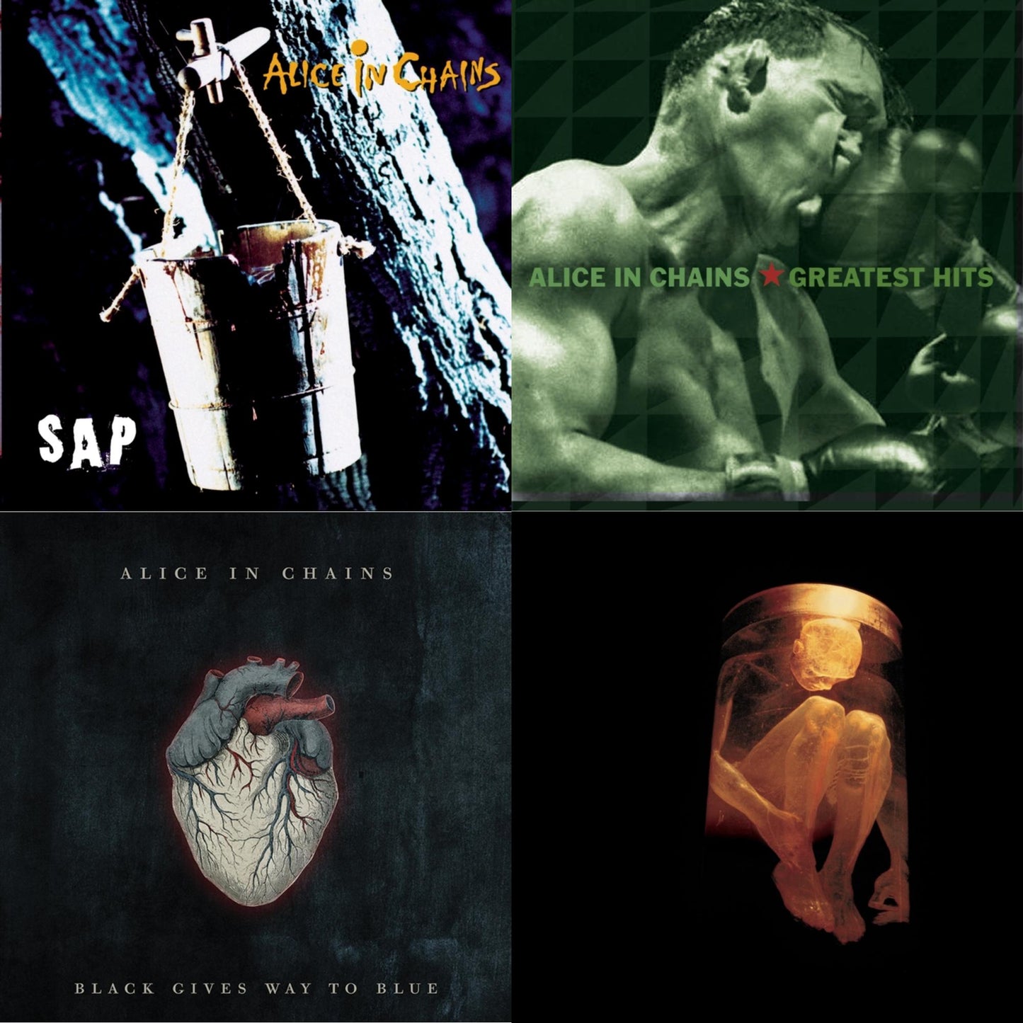 Alice In Chains - Black Gives Way To Blue & Greatest Hits & Sap & Nothing Safe: Best Of The Box - CD Bundle