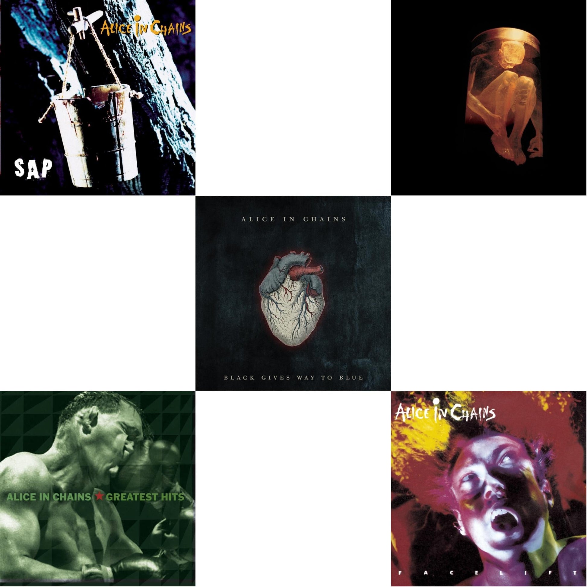 Alice In Chains - Black Gives Way To Blue & Greatest Hits & Sap & Nothing Safe: Best Of The Box & Facelift - CD Bundle