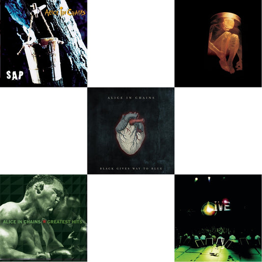 Alice In Chains - Black Gives Way To Blue & Greatest Hits & Sap & Live & Nothing Safe: Best Of The Box - CD Bundle