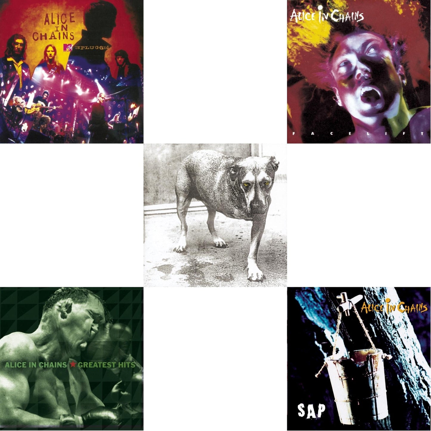 Alice In Chains - Greatest Hits & Unplugged & Sap & Facelift & Alice In Chains - CD Bundle