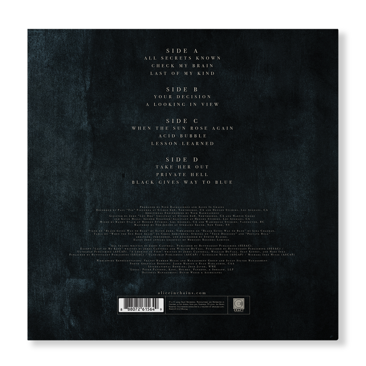 Black Gives Way to Blue 15th Anniversary Wide (2 LP) Vinyl Record