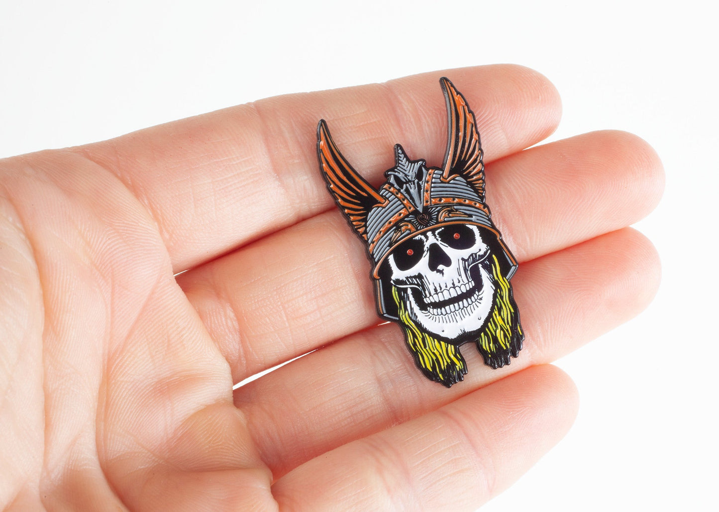 Powell Peralta Andy Anderson Skull Lapel Pin
