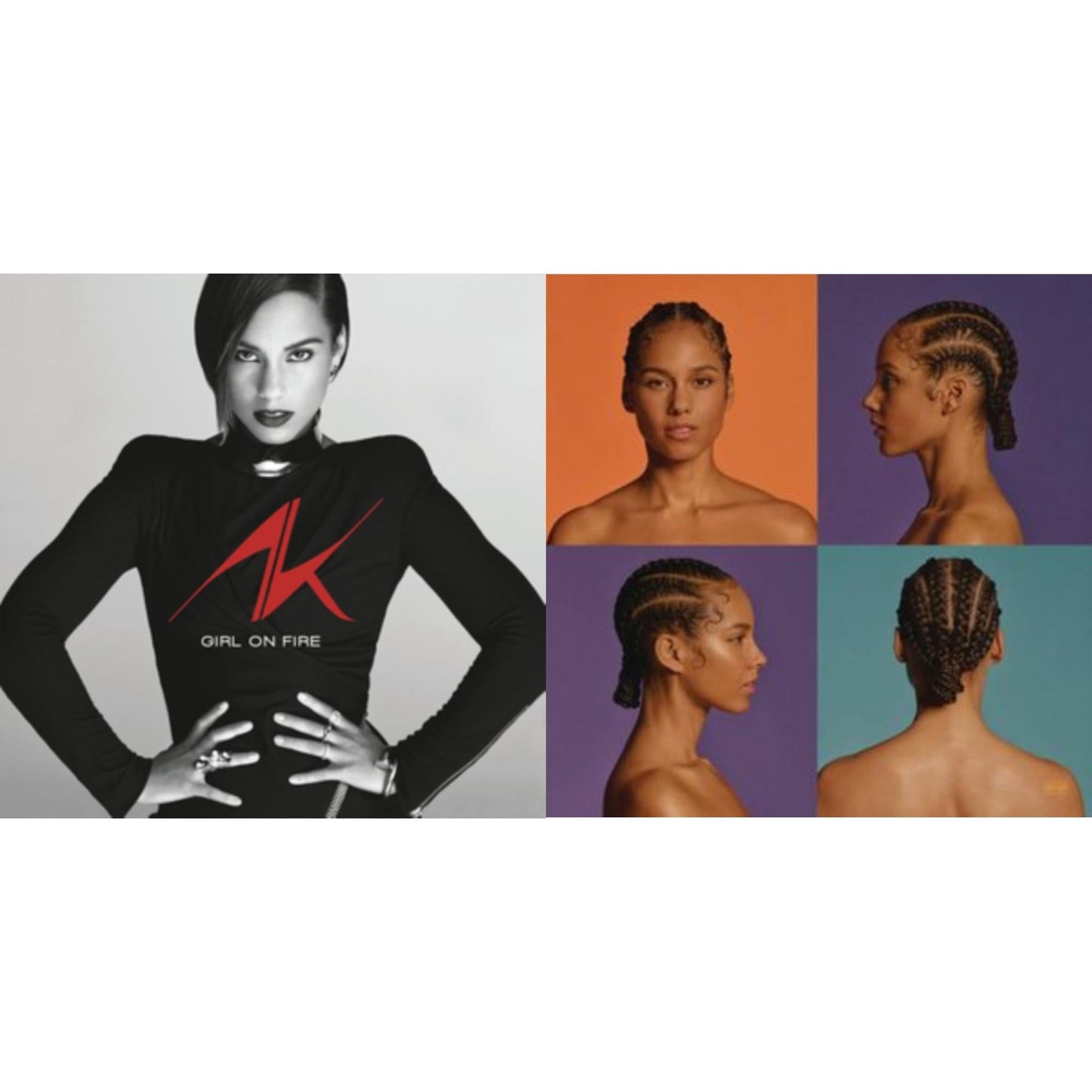 Alicia Keys - Alicia (X) (2LP/150G/Opaque White Vinyl/Dl Insert) & Girl On Fire