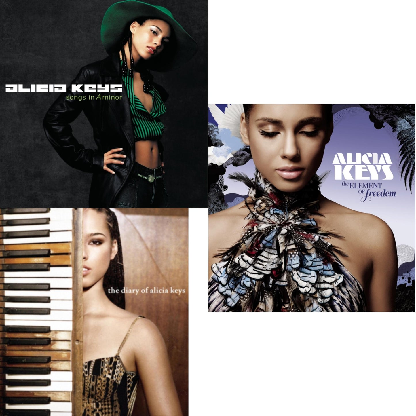 Alicia Keys - Diary Of Alicia Keys & Element Of Freedom & Songs In A Minor - CD Bundle