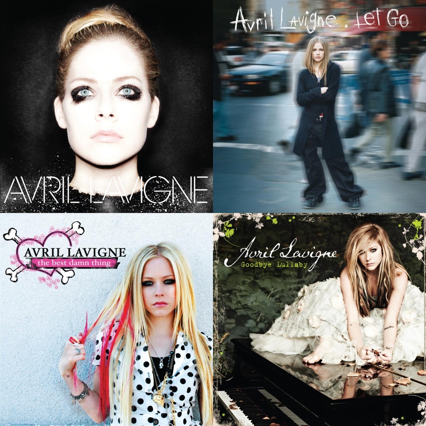 Avril Lavigne - Avril Lavigne (2LP) & Let Go (2LP) & Best Damn Thing (2LP) & Goodbye Lullaby (2LP)