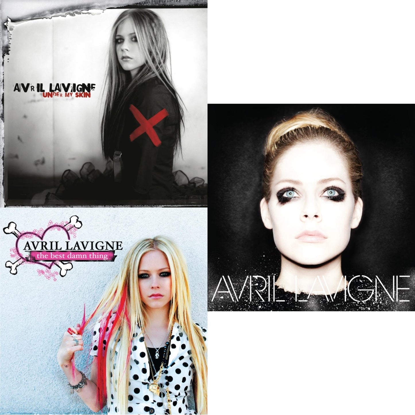 Avril Lavigne - Under My Skin & Best Damn Thing (2LP) & Avril Lavigne (2LP)