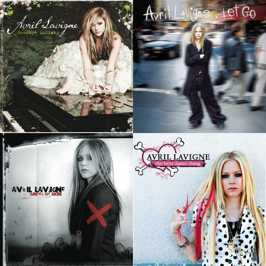 Avril Lavigne - Let Go & Goodbye Lullaby & Best Damn Thing & Under My Skin - CD Bundle