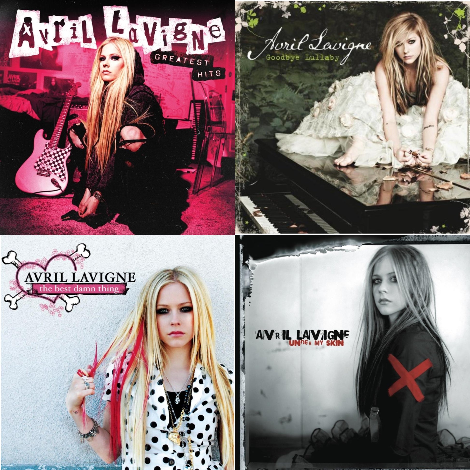 Avril Lavigne - Greatest Hits & Goodbye Lullaby & Best Damn Thing & Under My Skin - CD Bundle