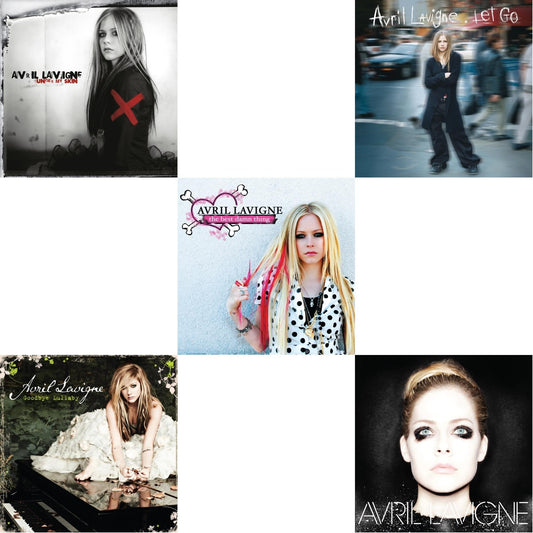 Avril Lavigne - Let Go (2LP) & Under My Skin & Best Damn Thing (2LP) & Goodbye Lullaby (2LP) & Avril Lavigne (2LP)