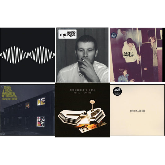 Arctic Monkeys - Favourite Worst Nightmare & Whatever People Say I Am That's What I Am Not & Humbug (Dl Card) & Suck It & See (Dl Card) & Am (Dl Card) & Tranquility Base Hotel & Casino (Dl Card) - LP Vinyl Bundle