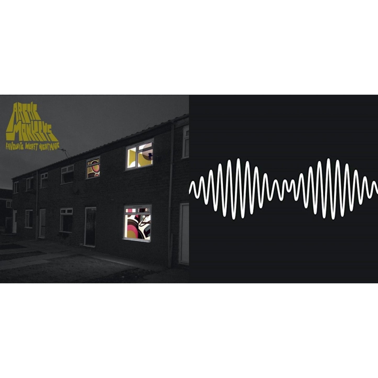 Arctic Monkeys - Favourite Worst Nightmare (Gatefold) & Am (Dl Card) - LP Vinyl Bundle