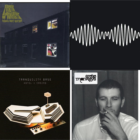 Arctic Monkeys - Favourite Worst Nightmare & Whatever People Say I Am That's What I Am Not & Am (Dl Card) & Tranquility Base Hotel & Casino (Dl Card) - LP Vinyl Bundle
