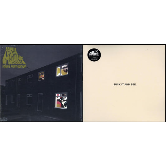 Arctic Monkeys - Favourite Worst Nightmare & Suck It & See (Dl Card) - LP Vinyl Bundle