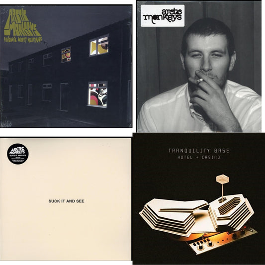 Arctic Monkeys - Favourite Worst Nightmare & Whatever People Say I Am That's What I Am Not & Suck It & See (Dl Card) & Tranquility Base Hotel & Casino (Dl Card) - LP Vinyl Bundle