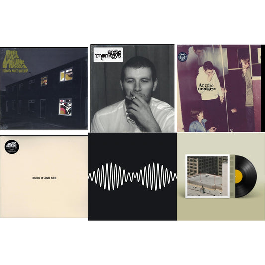 Arctic Monkeys - Favourite Worst Nightmare & Whatever People Say I Am That's What I Am Not & Humbug (Dl Card) & Suck It & See (Dl Card) & Am (Dl Card) & The Car - LP Vinyl Bundle