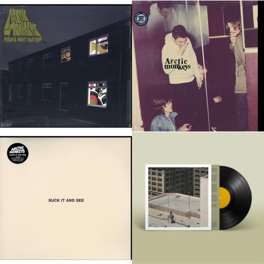 Arctic Monkeys - Favourite Worst Nightmare & Humbug (Dl Card) & Suck It & See (Dl Card) & The Car - LP Vinyl Bundle