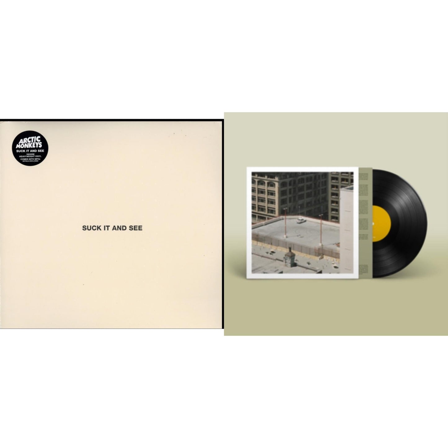 Arctic Monkeys - Suck It & See (Dl Card) & The Car - LP Vinyl Bundle