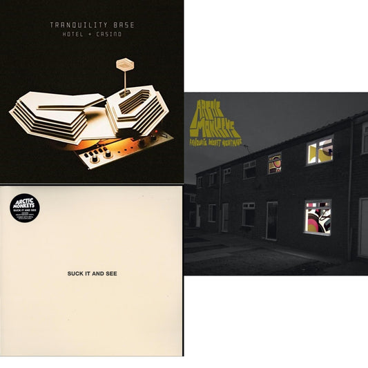 Arctic Monkeys - Favourite Worst Nightmare (Gatefold) & Suck It & See (Dl Card) & Tranquility Base Hotel & Casino (Dl Card) - LP Vinyl Bundle