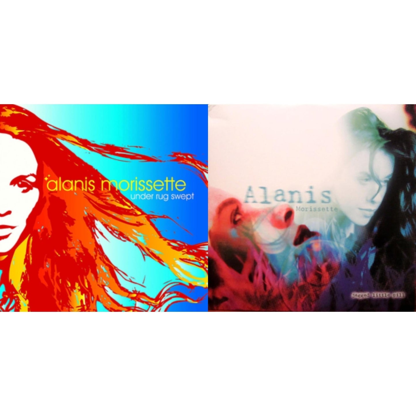 Alanis Morissette - Jagged Little Pill & Under Rug Swept (180G) - LP Vinyl Bundle